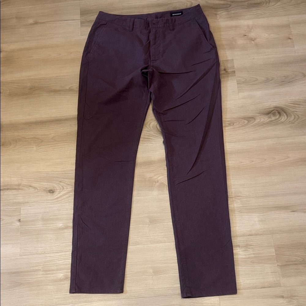 Bonobos Men's 34/36 Athletic Rich Plum Chinos pants